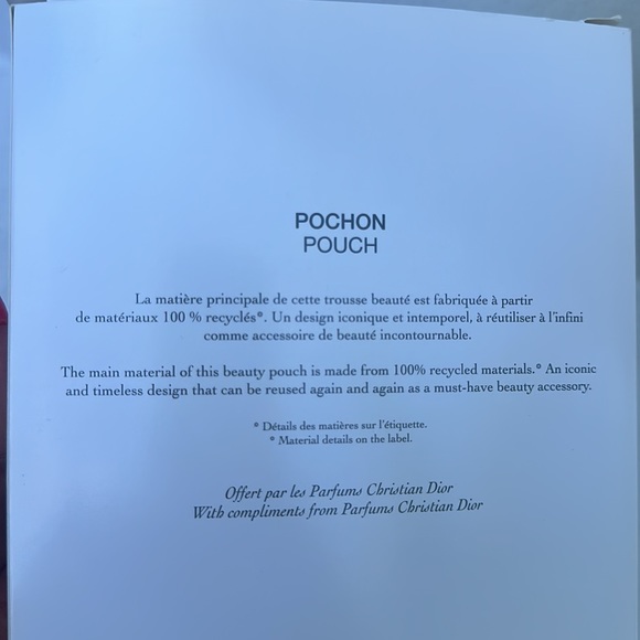 New Pink MISS DIOR POUCH Bag - Picture 4 of 5